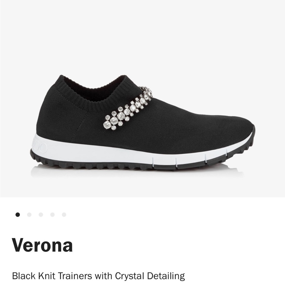 Jimmy Choo Verona Crystal Sneaker Black
